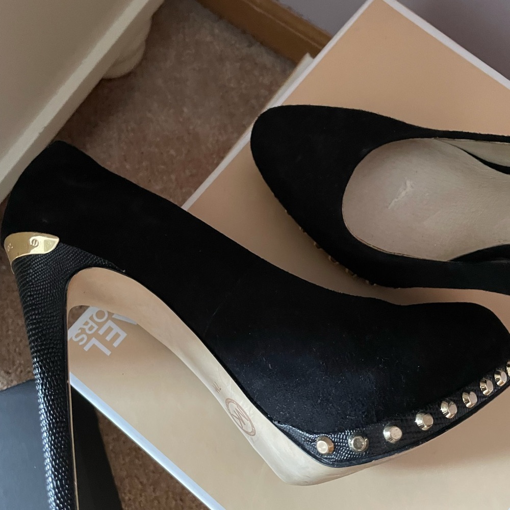 Black studded Michael Kors Heels